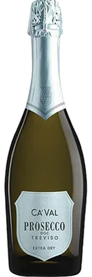 Вино игристое белое сухое Ca val Prosecco Treviso Extra Dry, 0.75 л