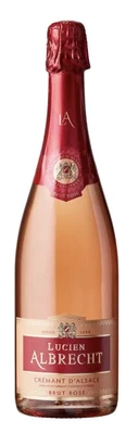 Вино игристое розовое брют Lucien Albrecht Cremant D Alsace Rose Brut, 0.75 л