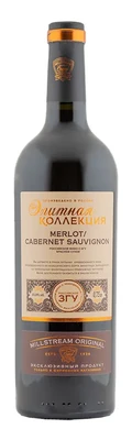 Вино красное сухое Элитная коллекция Мерло Каберне Совиньон, 0.75 л