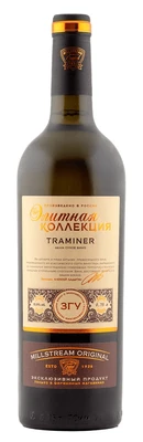 Вино белое сухое Элитная Коллекция Траминер, 0.75 л