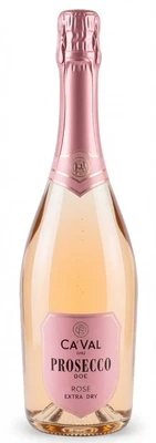 Вино игристое розовое брют Ca Val Prosecco Rose Extra Dry, 0.75 л