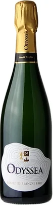Вино игристое белое брют Odyssea Blanc de Blancs Brut, 0.75 л
