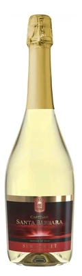 Вино игристое белое полусладкое Castillo Santa Barbara, 0.75 л