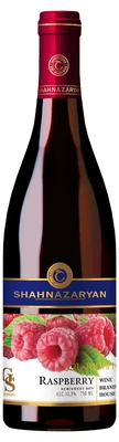 Вино фруктовое красное полусладкое Шахназарян Малиновое, 0.75 л бутылка бургундия
