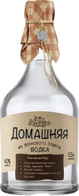 Водка Домашняя, 0.5 л