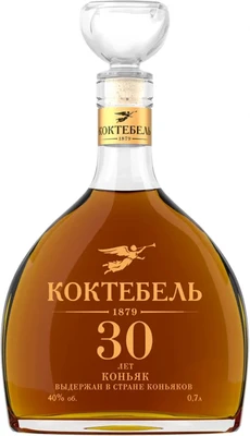 Коньяк российский Коктебель 30-летний, 0.7 л