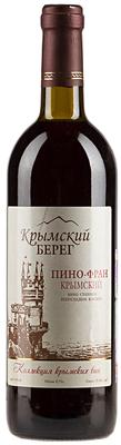 Вино красное полусладкое «Крымский берег Пино-Фран, 0.75 л»
