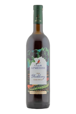 Вино фруктовое полусладкое Сады Армении Ежевичное, 0.75 л