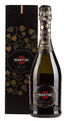Вино игристое белое брют «Martini Brut» в подарочной упаковке