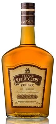 Коньяк российский «Старый Кенигсберг 4 года выдержки, 0.38 л» фляга