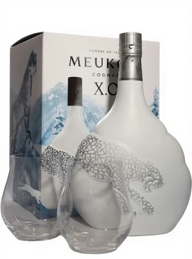 Коньяк Meukow XO Ice Panter, 0.7 л п/у, с 2-мя бокалами