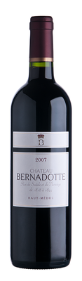 Вино красное сухое «Chateau Bernadotte» 2007 г. географического наименования регион Бордо