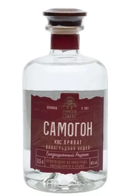 Водка Крымский Статус КВС Самогон Приват, 0.5 л