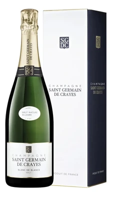 Шампанское белое экстра брют Saint Germain de Crayes Millesime Blanc de Blancs Brut, 0.75 л 2007, п/у