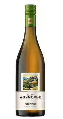 Вино белое полусухое Шато Двуморье Рислинг, 0.75 л