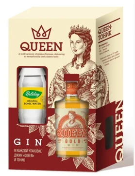Джин Queen Gold, 0.5 л п/у + тоник Эвервесс