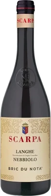 Вино красное сухое Scarpa Bric du Nota Nebbiolo Langhe, 0.75 л 2023