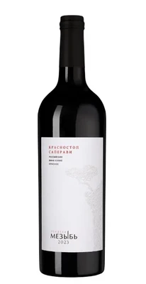 Вино красное сухое Мезыбь Красностоп-Саперави, 0.75 л 2023