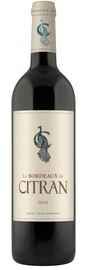 Вино красное сухое «Le Bordeaux de Citran, 0.75 л» 2012 г.