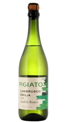 Вино игристое белое полусладкое Pigiato Lambrusco Emilia Bianco, 0.75 л