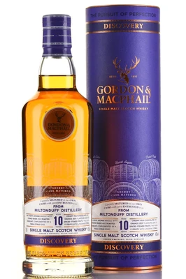Виски шотландский Gordon & MacPhail Discovery Miltonduff 10 Years Old, 0.7 л в тубе