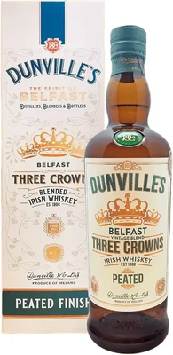 Виски ирландский Dunvilles Three Crowns Peated Irish, 0.7 л п/у