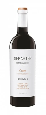 Вино красное сухое Декантер Формула Кью Коллекционное, 0.75 л