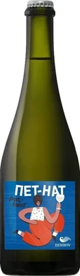 Вино игристое белое экстра брют Denisov Winery Pet-Nat Riesling, 0.75 л