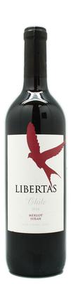 Вино красное сухое «Libertas Merlot Syrah» защищенного географического указания 2014 г.