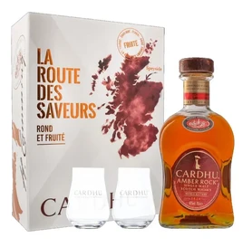Виски шотландский Cardhu Amber Rock, 0.7 л п/у + 2 стакана