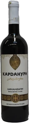 Вино белое сухое Карданури Цинандали, 0.75 л