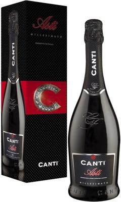 Вино игристое белое сладкое «Canti Asti» 2015 г. в подарочной упаковке
