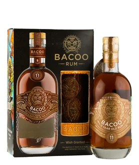 Ром Bacoo 11 Years Old, 0.7 л п/у, со стаканом