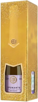 Вино игристое белое полусухое ZB Wine Spumante White Semidry, 0.75 л п/у