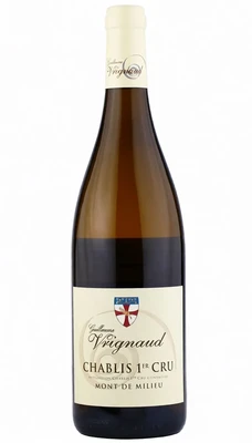 Вино белое сухое Guillaume Vrignaud Chablis Premier Cru Mont de Milieu, 0.75 л 2022