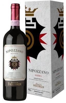 Вино красное сухое «Marchesi de Frescobaldi Nipozzano Riserva» 2012 г. в подарочной упаковке