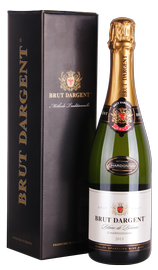 Вино игристое белое брют «Dargent Blanc de Blancs Chardonnay Brut» 2013 г. в подарочной упаковке