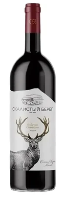 Вино красное сухое Скалистый берег Каберне Совиньон, 0.75 л 2022