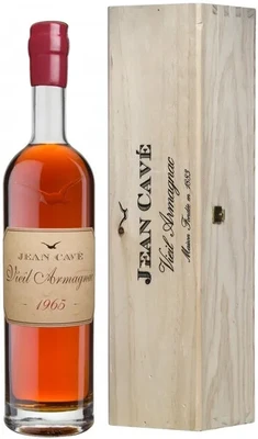 Арманьяк Jean Cave Vieil Armagnac AOC, 0.7 л 1965, в деревянной подарочной упаковке