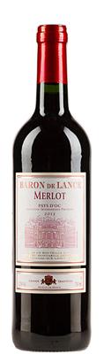 Вино красное сухое «Les Domaines Montariol Degroote Merlot Baron de Lance» 2013 г.