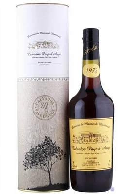 Кальвадос Domaine du Manoir de Montreuil Pays d Auge, 0.7 л 1972, в тубе
