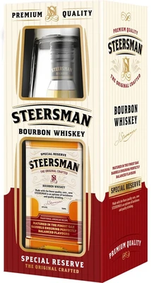 Виски российский Steersman, 0.7 л п/у, с бокалом