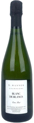 Шампанское белое экстра брют Champagne G. Wanner XIX Blanc des Blancs Extra Brut, 0.75 л
