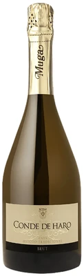 Вино игристое белое экстра брют Muga Cava Conde de Haro Brut Reserve, 0.75 л