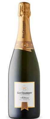 Шампанское белое брют Champagne Guy Charbaut Millesime Premier Cru Brut, 0.75 л 2012