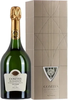 Шампанское белое брют Taittinger Comtes de Champagne Blanc de Blancs Brut, 0.75 л 2014, п/у