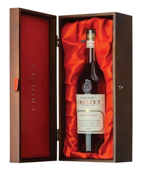 Коньяк Croizet Vintage, 0.7 л 1990, в деревянной подарочной упаковке