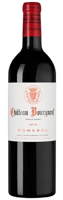 Вино красное сухое Chateau Bourgneuf Pomerol, 0.75 л 2019