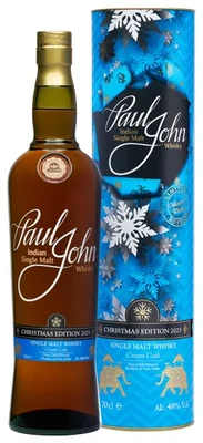 Виски индийский Paul John Christmas Edition 2025, 0.7 л в тубе