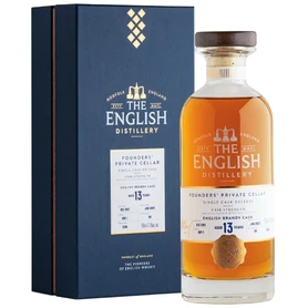 Виски английский The English Founders Private Cellar Brandy Cask 13 Years Old, 0.7 л в подарочной упаковке